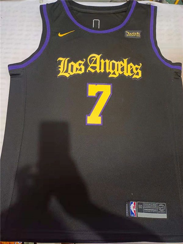 Men Los Angeles Lakers #7 Anthony Black Game Nike 2021 NBA Jerseys